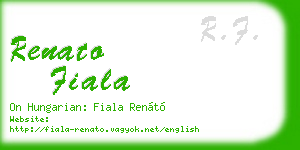 renato fiala business card