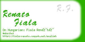 renato fiala business card